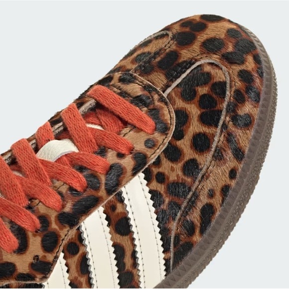 Adidas Samba OG Red Leopard unisex Mens size 5.5 women's size  6.5. NEW - Picture 8 of 13